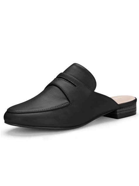 black loafer mules for women.